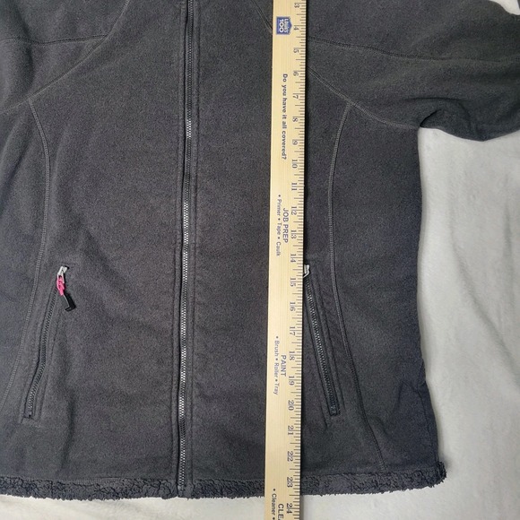 Vintage Nike ACG Sherpa Lined Fleece Full Zip Jacket Women's Large Charcoal Grey - Picture 7 of 14